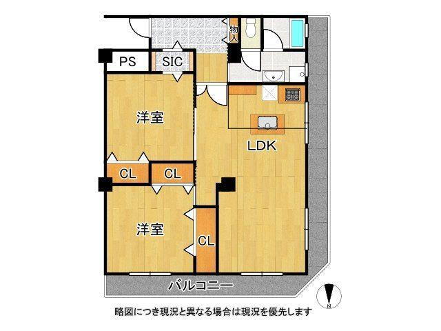 園田第２シェトア 5階 2LDK 物件詳細