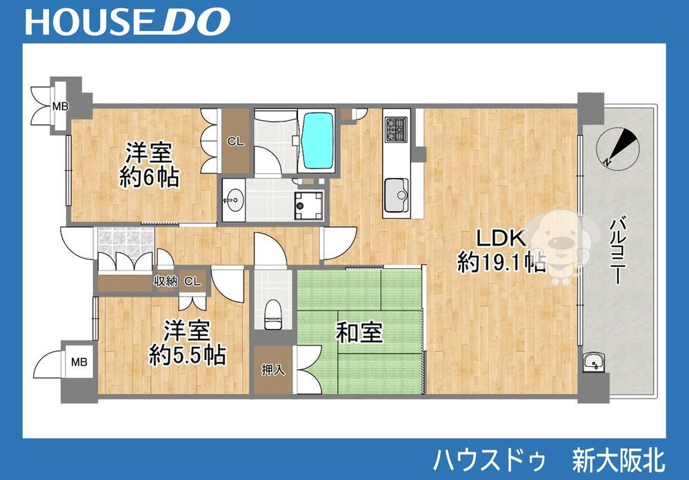 プレミスト南千里津雲台パークフロント 8階 3LDK 物件詳細