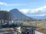 蓬莱マンション バルコニーからの眺望。飯野山が望めます。
