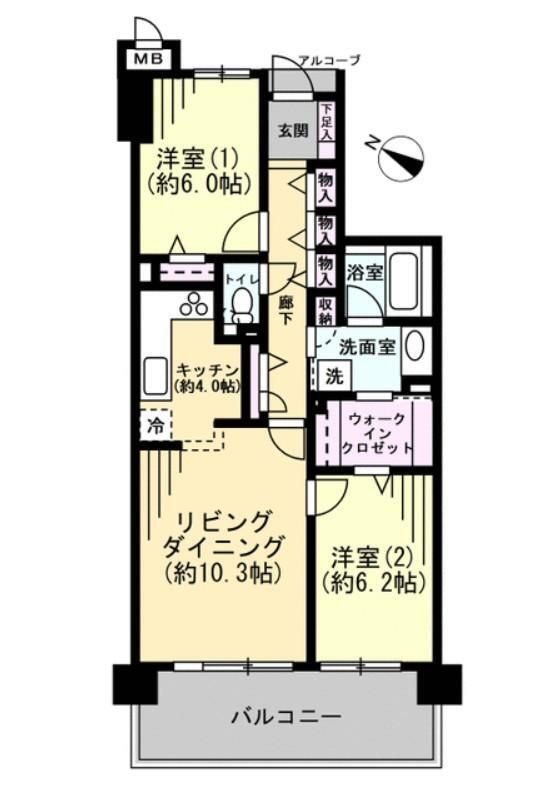 ロイヤルガーデン城東 5階 2LDK 物件詳細