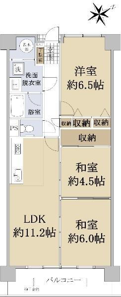 ＭＡＣ芳泉コート 2階 3LDK 物件詳細