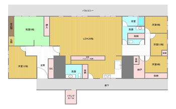 ロッコーマンション京橋川コーポ 5LDK+S（納戸）、価格2180万円、専有面積185.33m<sup>2</sup> 