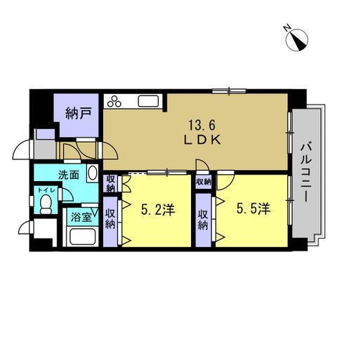 三滝コーポラス 2階 2LDK 物件詳細