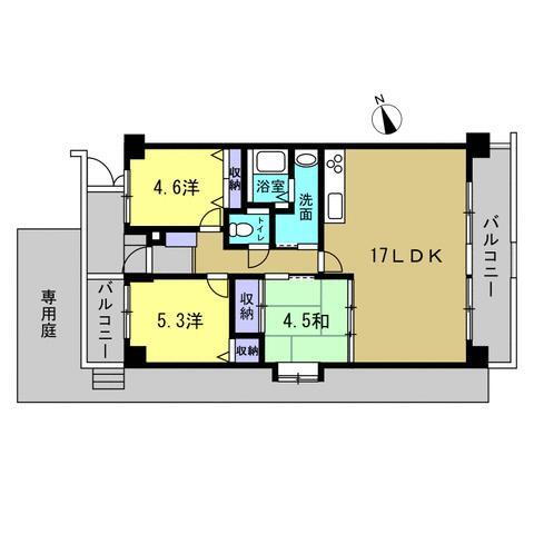 グラン・コート西原 1階 3LDK 物件詳細