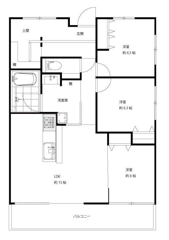 古江西パーク・ホームズ 3階 3LDK 物件詳細