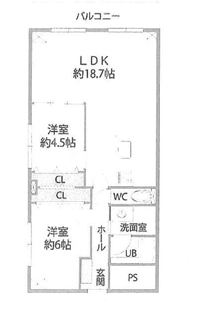 コープ野村土橋 4階 2LDK 物件詳細