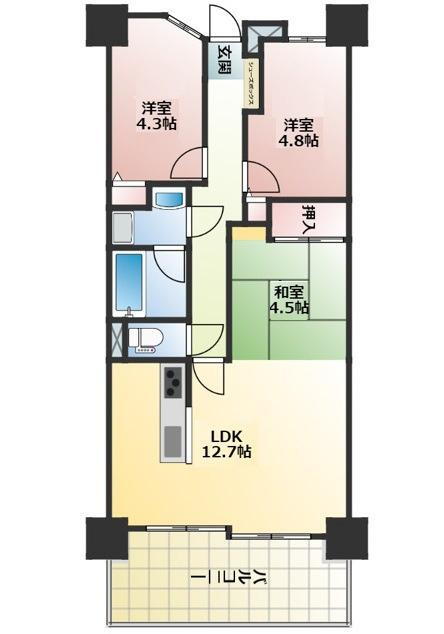 リブゼ温品 7階 3LDK 物件詳細