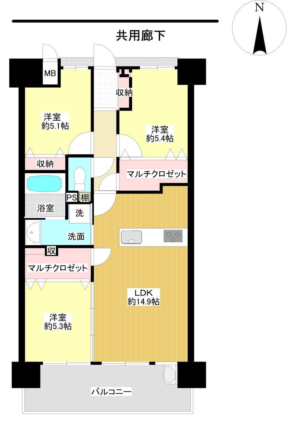 令和５年２月築の築浅マンション！アルファステイツ奉還町 7階 3LDK 物件詳細