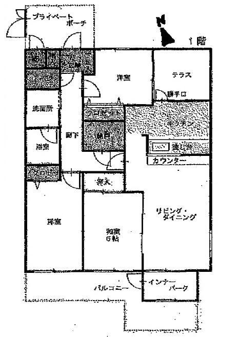 パークヒルズ毘沙門 1階 3SLDK 物件詳細