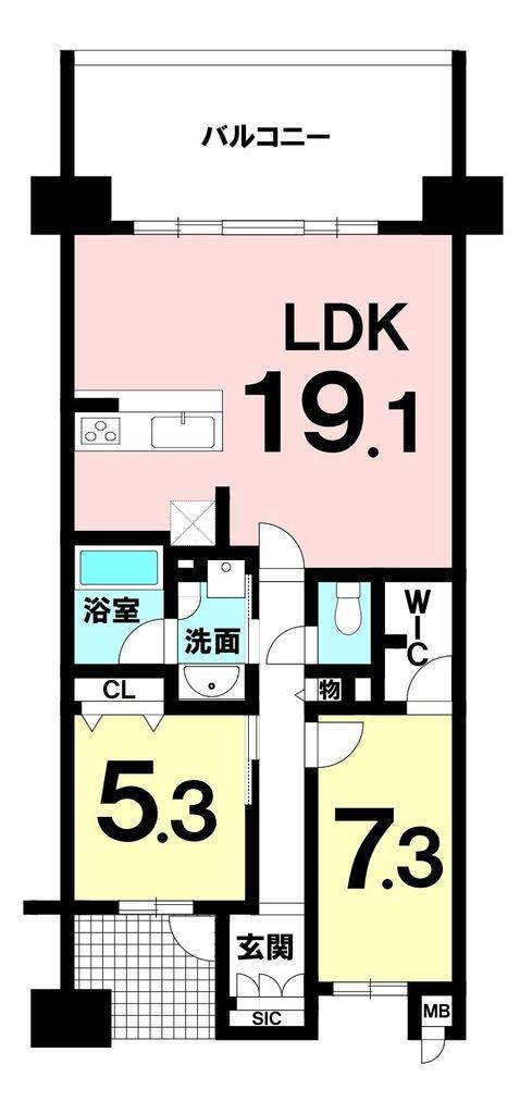ジ・オーシャンテラス豊崎サンセットテラス 14階 2LDK 物件詳細