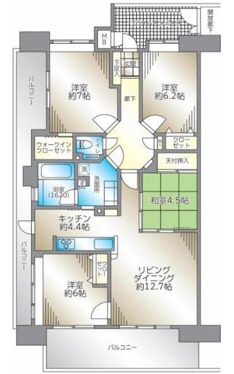 フローレンス水前寺公園グランドアーク 8階 4LDK 物件詳細