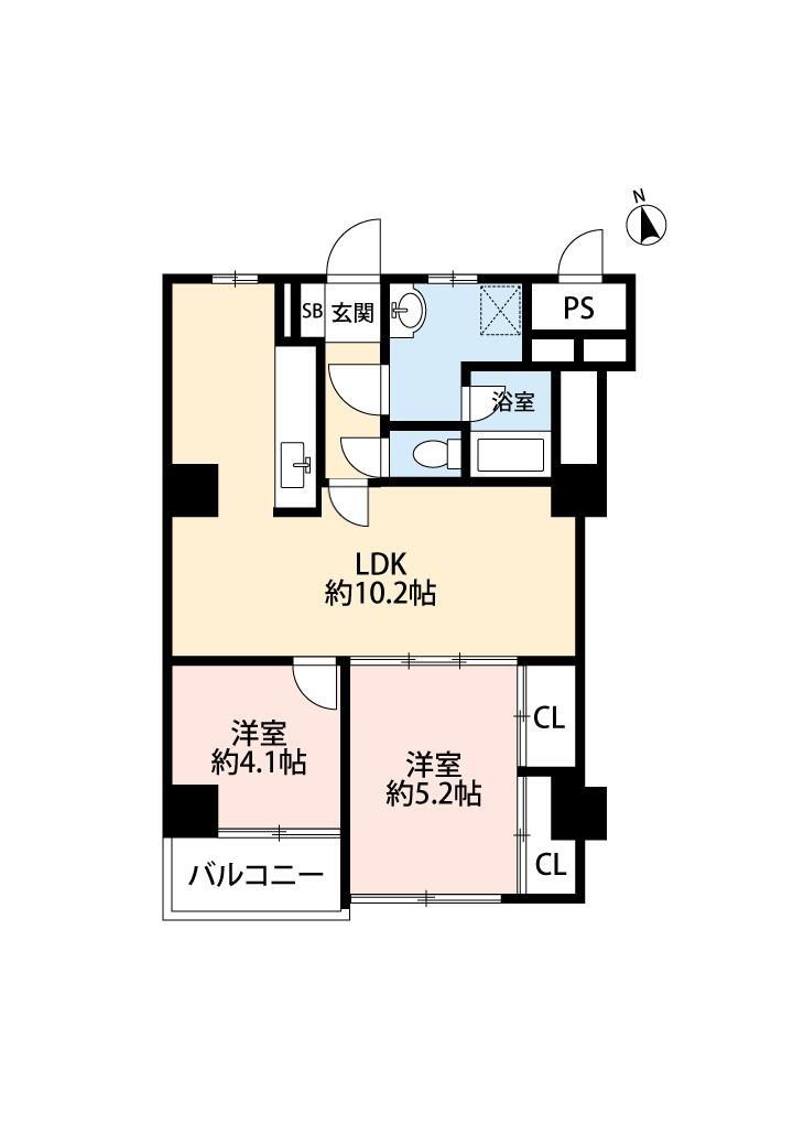 愛宕山ハイリビング 1階 2LDK 物件詳細