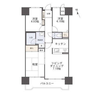 アンピール五福 6階 3LDK 物件詳細