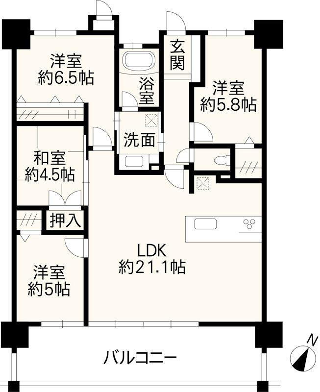 レクシア長嶺南ブライディア 3階 4LDK 物件詳細