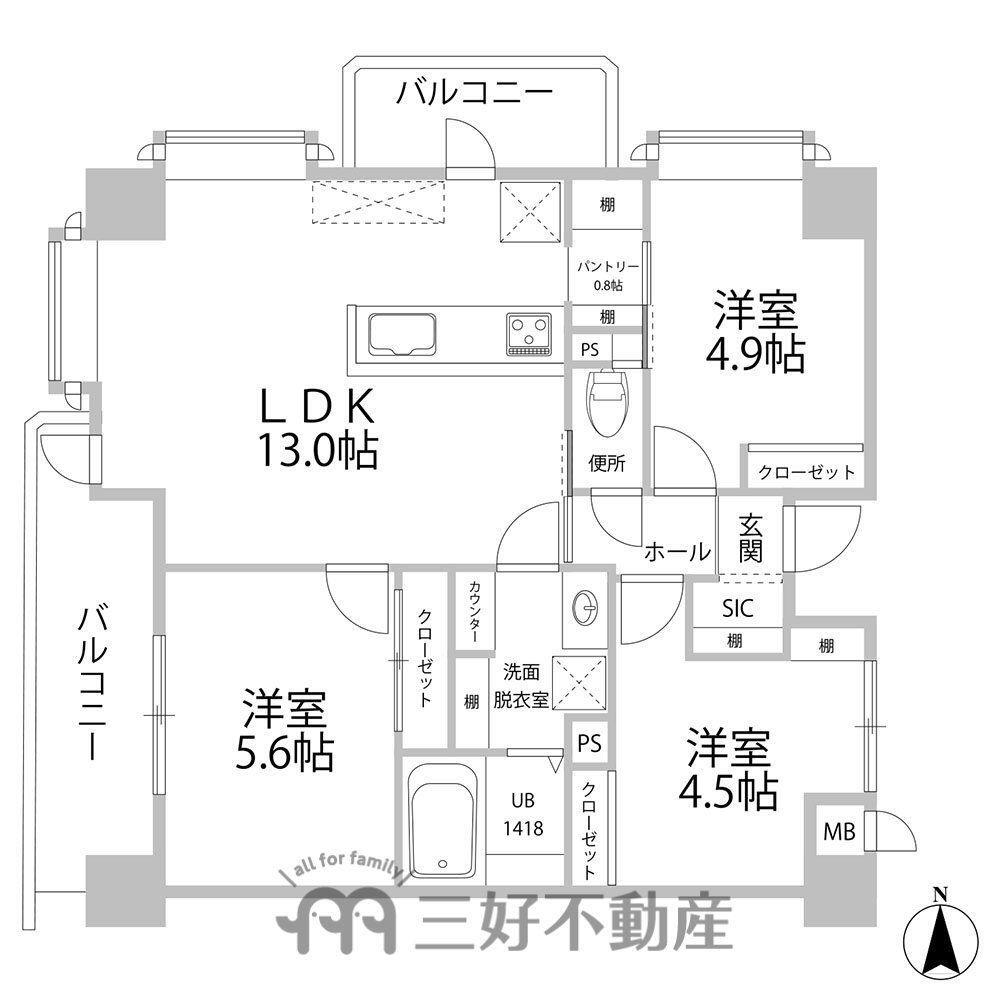 ヴォルフスガルテン太宰府 4階 3LDK 物件詳細