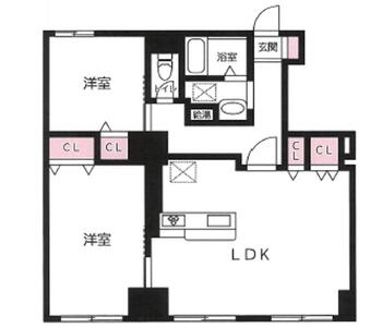 ハイムサンシャイン 2LDK、価格1580万円、専有面積74.98m<sup>2</sup>、バルコニー面積11.8m<sup>2</sup> 