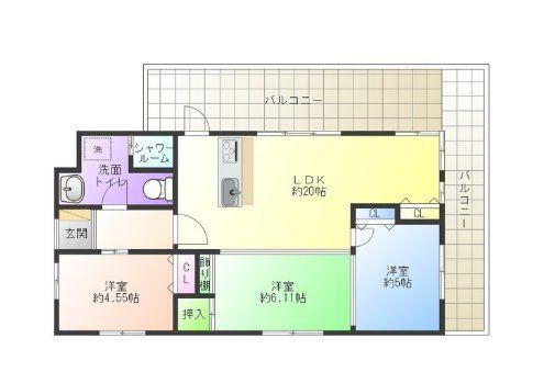 ニューライフ泡瀬弐番館 8階 3LDK 物件詳細