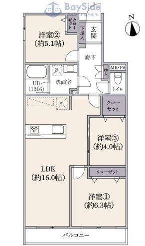 ユニライフ宮崎台 1階 3LDK 物件詳細