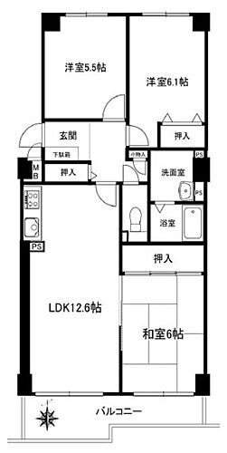 フォルム石切さくら坂 8階 3LDK 物件詳細