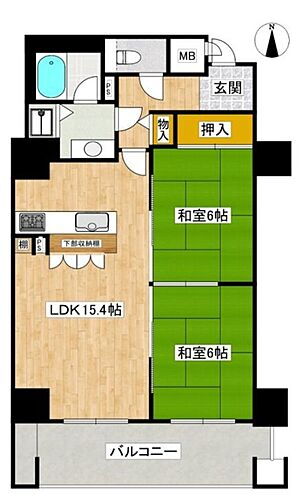 ラ・ヴィーダ西宮 19階 2LDK 物件詳細