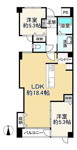 ラポー桂 3階 2LDK 物件詳細