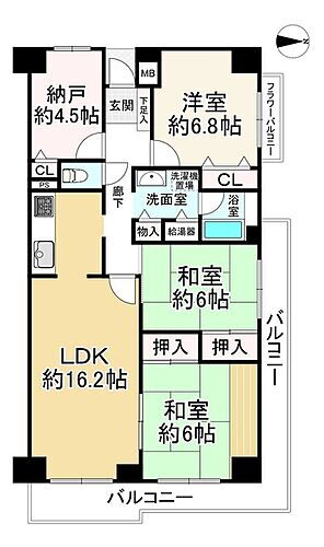 千里南パークマンションＢ棟 5階 3SLDK 物件詳細