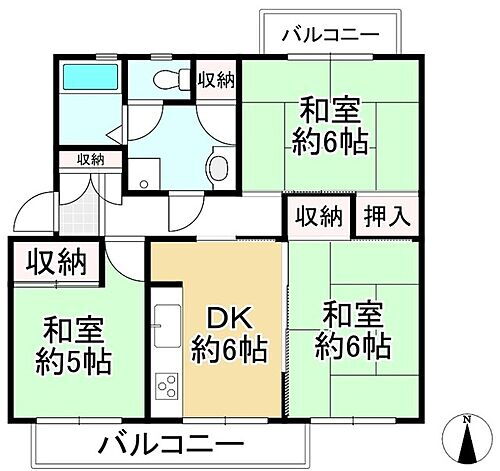 男山第４住宅３０６棟 4階 3DK 物件詳細