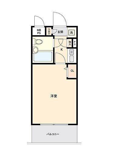 クリオ根岸２番館 2階 1K 物件詳細