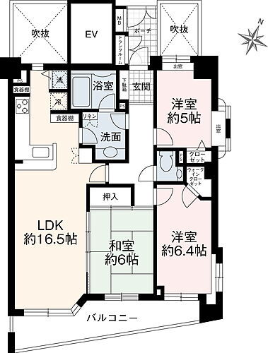 レクセルマンション福生 閑静で緑豊かな住宅地広々とした中古マンションです。