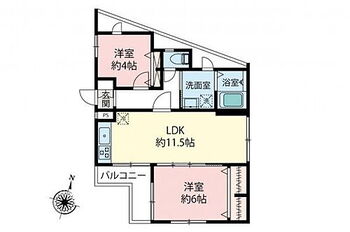 空室　リフォーム工事実施物件　グリーンヒル川越 間取り図