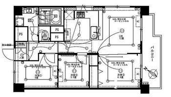 プラザ新狭山 10階建て6階部分、南東角部屋につき陽当たり・通風・眺望良好！3LDKの間取りです。