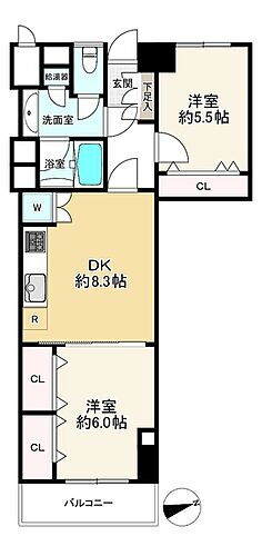 ライオンズマンション方南台 5階 2DK 物件詳細