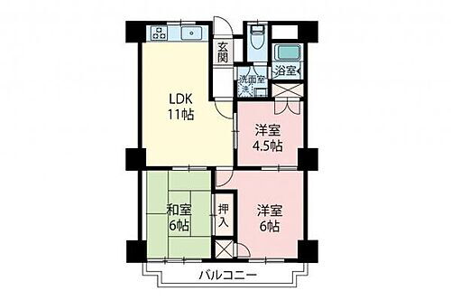 レガパレス椿峰 4階 3LDK 物件詳細