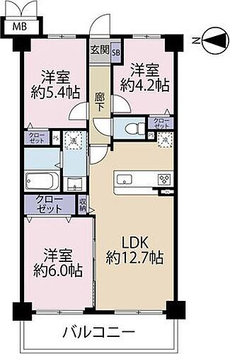 コスモ船橋フィオーレ 2階 3LDK 物件詳細