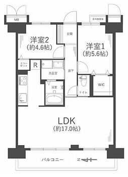 ディオフェルティ東大阪吉田 【2LDK】室内全面リフォーム済み☆照明器具付き☆安心のアフターサービス保証付き☆LDKゆったり約17帖♪主寝室に広々ウォークインクローゼット完備です♪