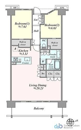 ザ・レーベン金沢城大手門 全居室6帖以上のゆとりある室内空間。自分だけのこだわり空間でお過ごしください