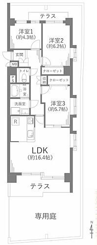 グリーンハイツ菊井～住宅ローン控除×南向き専用庭～ 1階 3LDK 物件詳細
