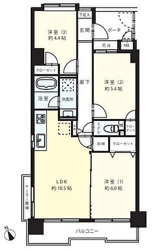 朝日シティパリオ西早稲田館 5階 3LDK 物件詳細