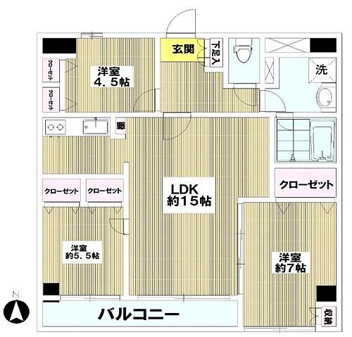 ライオンズマンション平井駅前 ・3LDK