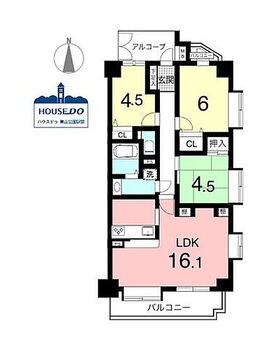 ダイアパレス御器所　昭和区阿由知通５丁目 LDK16畳越えの広さは魅力です！