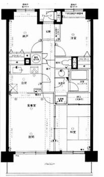 ライオンズマンションみさと公園 専有面積67.24平米、バルコニー面積10.24平米〜広々とした3LDK