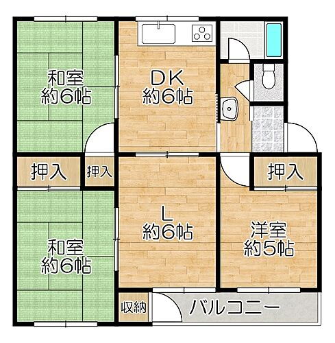 東垂水住宅　４号棟 5階 3LDK 物件詳細