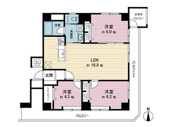 グリーンコーポ二日町 間取図