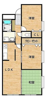 日神パレステージ 【現在リフォーム中】3LDK南向きの角部屋。東側からも日光が差し込み明るいお部屋です。管理規約に定められている専有部分の給排水管に漏水や故障があった場合、弊社が引き渡しから2年間保証します。