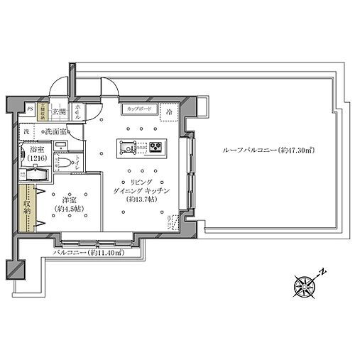 エスペランサ城郷 4階 1LDK 物件詳細