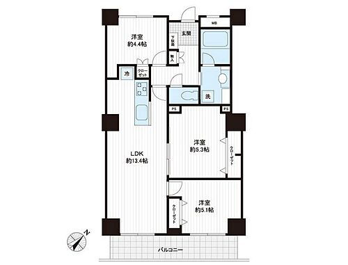 東急ドエル・スカイマークタワー川口 11階 3LDK 物件詳細