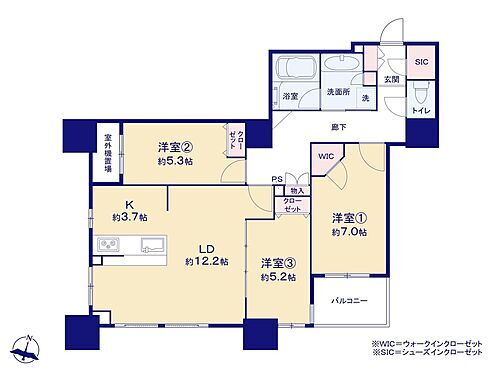 Ｓ４タワー 4階 3LDK 物件詳細