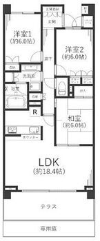 アデニウム葉山一色 【間取り】81.57平米3LDK