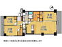 武庫川サニーハイツ　中古マンション 3LDKの間取りとなっております。充実した収納スペースで、お部屋を広く快適にお使いいただけます。