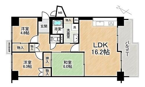 豊中野畑団地参号棟 9階 3LDK 物件詳細